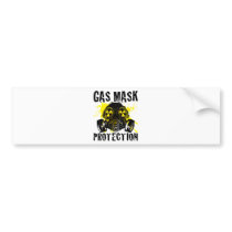 GAS_MASK_PROTECTION BUMPER STICKER