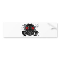 GAS_MASK_PROTECTION BUMPER STICKER