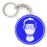 Gas Mask Sign keychains