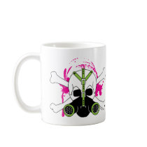 Gas Mask Skull & Crossbones mugs