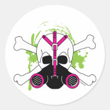 Gas Mask Skull & Crossbones Sticker