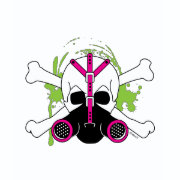 Gas Mask Skull & Crossbones shirt