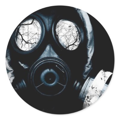 gas mask stickers by aleksey2323