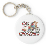 Gas or Groceries key chain
