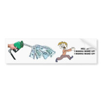 GAS PRICE NIGHTMARE Bumper Sticker