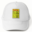 Gas Price Sign on White Mesh Hat
