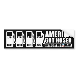 Gas Prices - Anybody but Obama Bumper Stickers