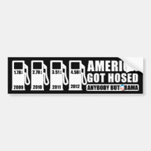Gas Prices - Anybody but Obama Bumper Stickers