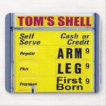 gas prices mouse pad