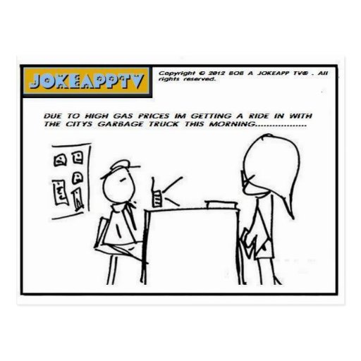 Gas Prices Post Card! JokeAppTv tm