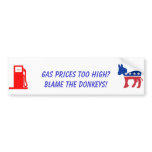 Gas Prices Too High? Bumper Stickers