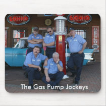 Gas Pump Jockeys Photo Mousepad by patsando Gas Pump Jockeys Photo Mousepad