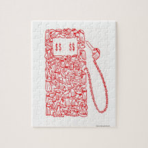 GAS PUMP made of SHIEKS, COMPRISED OF LITTLE FACES Puzzles