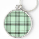 Gas Pump Milk Glass Plaid Key Chains