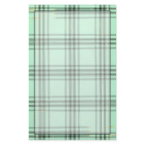 Gas Pump Milk Glass Plaid Stationery