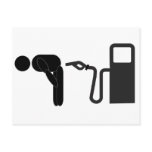 Gas Pump Pain Postcard