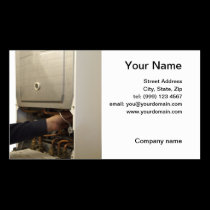gas service engineer business card business cards