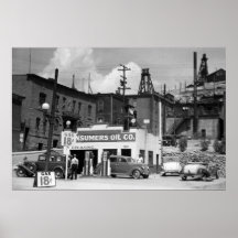 Gas Station, 1939 Print