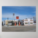 Gas Station Bassett, Nebraska, USA Poster