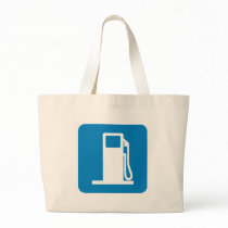 Gas Station Highway Sign Canvas Bag