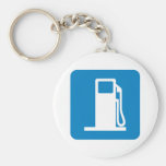 Gas Station Highway Sign Keychain
