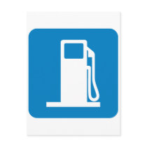 Gas Station Highway Sign Postcard