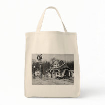 Gas Station & Tourist Cabins Vintage Missouri Canvas Bag
