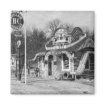 Gas Station & Tourist Cabins Vintage Missouri Fridge Magnet