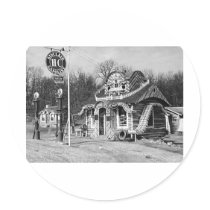 Gas Station & Tourist Cabins Vintage Missouri Stickers