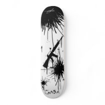gasa guns splat-white skateboards by gabeduhh gasa guns splat-white skateboards
