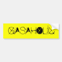 GASAHOLIC BUMPER STICKERS