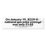 GasBeforeObama Bumper Stickers