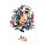 Gashi-gashi's original characters. posters