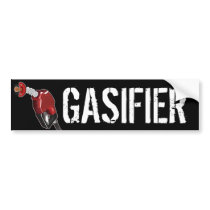 GASifier Bumper Sticker - Black bumper stickers by lethaldos GASifier Bumper Sticker - Black bumper stickers
