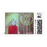 Gaslamp Girl Postage Stamp