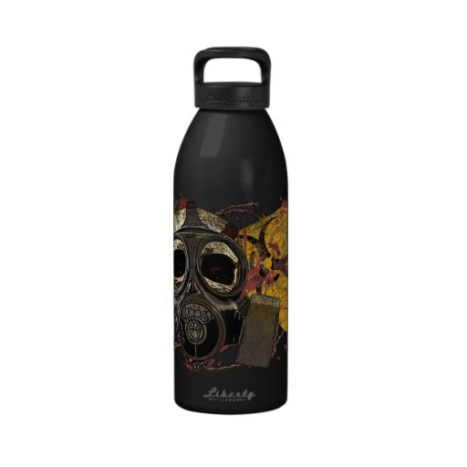 Gasmask Biohazard Skull Bottle Drinking Bottles