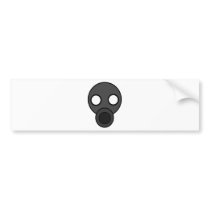 Gasmask cyberpunkstore bumper stickers