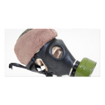 GasMaskMilitaryHat052409 Photo Card