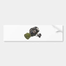 GasMaskSkull052409 Bumper Stickers