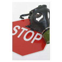 GasMaskStopSign052409 Stationery