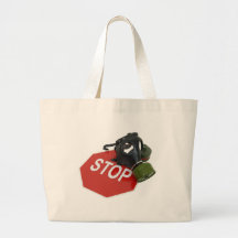 GasMaskStopSign052409 Tote Bag