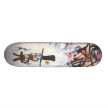 gasmaskwormonstool1 custom skateboard