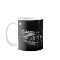 Gasoline Station Hollywood California Vintage 1942 Mugs