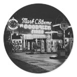 Gasoline Station Hollywood California Vintage 1942 Sticker