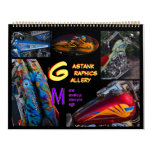 Gastank Graphics Motorcycle paint art Huge Wall Calendars
