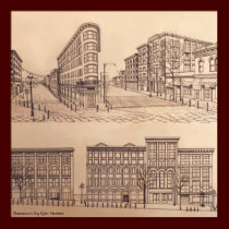 Gastown Vancouver Poster Souvenir by Kim Hunter posters