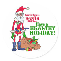Gastric Bypass Santa stickers by TheGalacticGroundhog Gastric Bypass Santa stickers