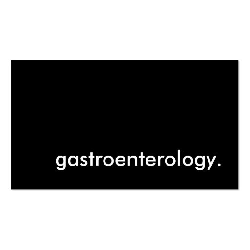gastroenterology. business card