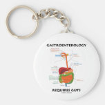 Gastroenterology Requires Guts (Digestive System) Keychain