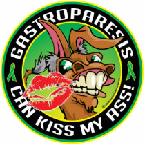 Gastroparesis Can Kiss My Ass photo sculptures